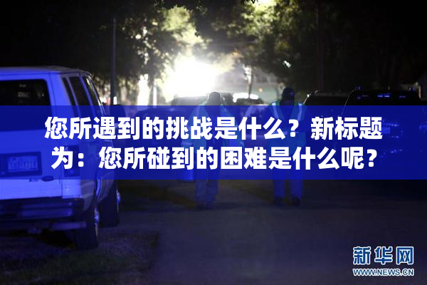 您所遇到的挑战是什么？新标题为：您所碰到的困难是什么呢？