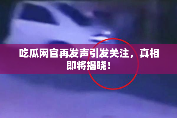 吃瓜网官再发声引发关注，真相即将揭晓！