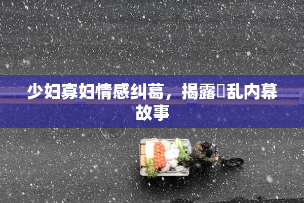 少妇寡妇情感纠葛，揭露婬乱内幕故事
