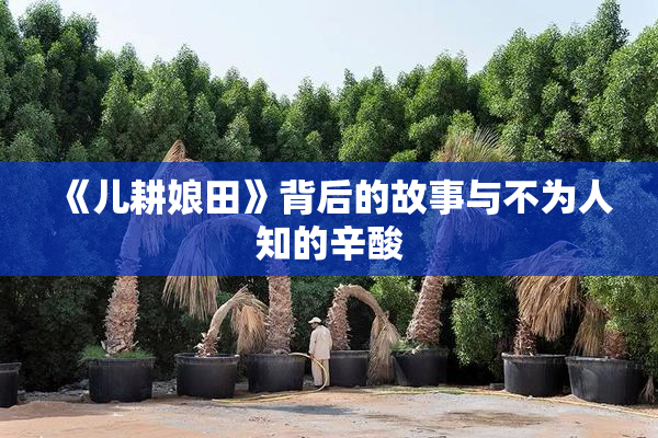 《儿耕娘田》背后的故事与不为人知的辛酸