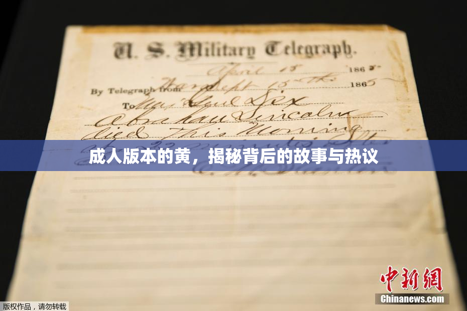 成人版本的黄，揭秘背后的故事与热议