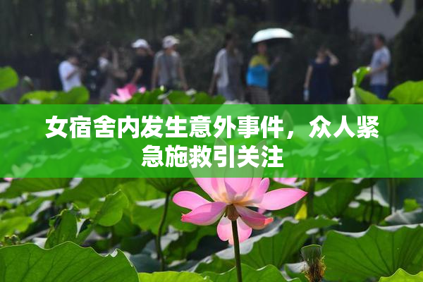 女宿舍内发生意外事件，众人紧急施救引关注