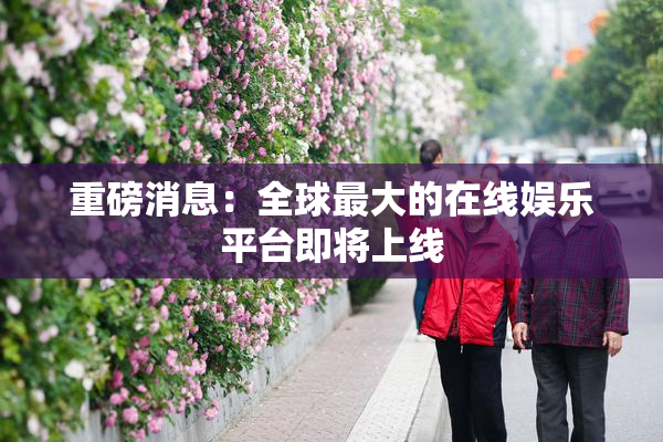 重磅消息：全球最大的在线娱乐平台即将上线