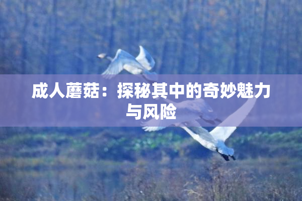 成人蘑菇：探秘其中的奇妙魅力与风险