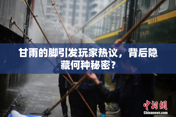 甘雨的脚引发玩家热议，背后隐藏何种秘密？
