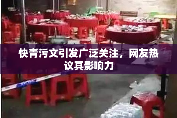 快青污文引发广泛关注，网友热议其影响力