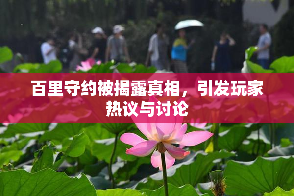百里守约被揭露真相，引发玩家热议与讨论