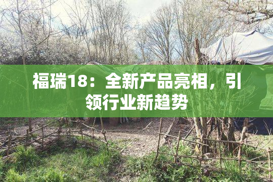 福瑞18：全新产品亮相，引领行业新趋势