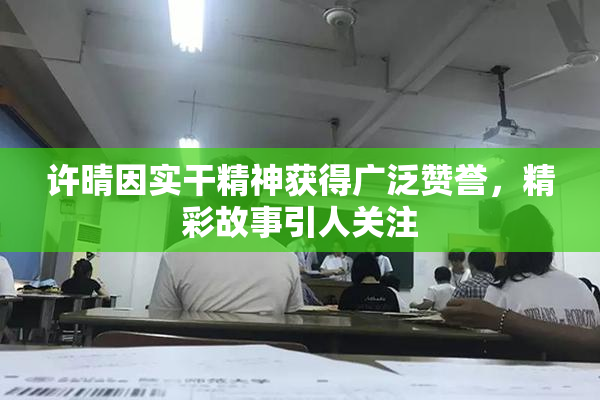 许晴因实干精神获得广泛赞誉，精彩故事引人关注
