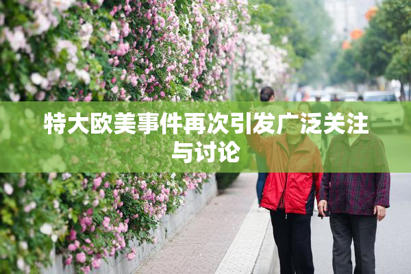 特大欧美事件再次引发广泛关注与讨论
