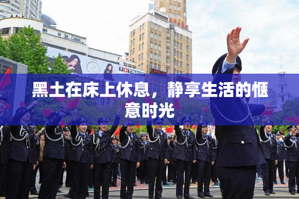 黑土在床上休息，静享生活的惬意时光