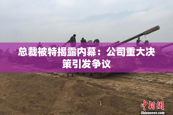 总裁被特揭露内幕：公司重大决策引发争议