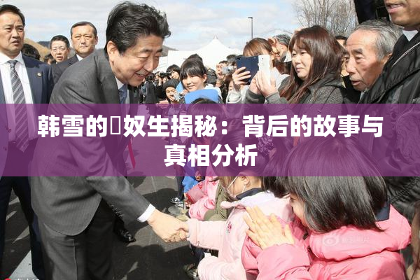 韩雪的婬奴生揭秘：背后的故事与真相分析