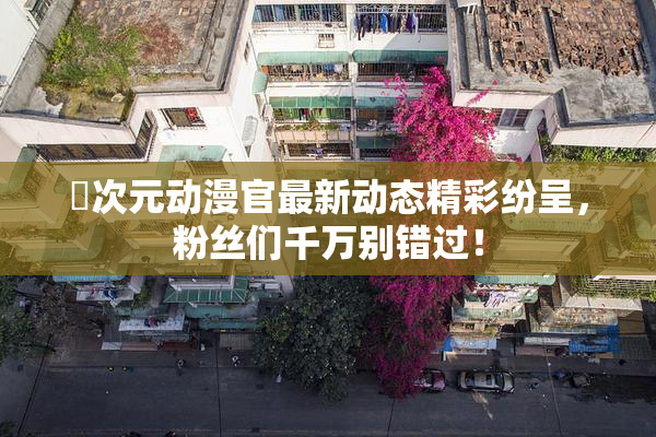 囧次元动漫官最新动态精彩纷呈，粉丝们千万别错过！