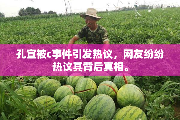孔宣被c事件引发热议，网友纷纷热议其背后真相。