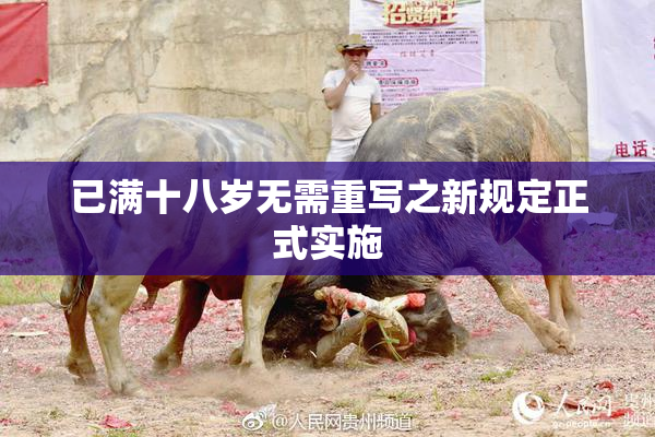 已满十八岁无需重写之新规定正式实施