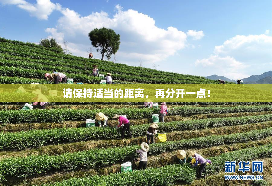 请保持适当的距离，再分开一点！