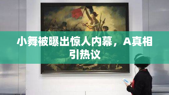 小舞被曝出惊人内幕，A真相引热议