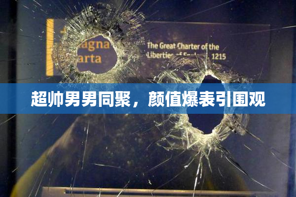 超帅男男同聚，颜值爆表引围观