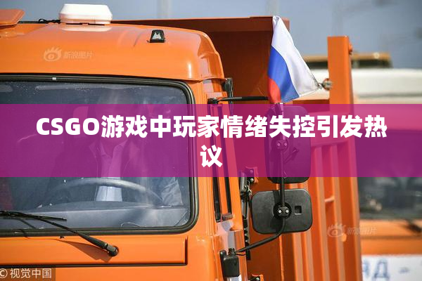 CSGO游戏中玩家情绪失控引发热议
