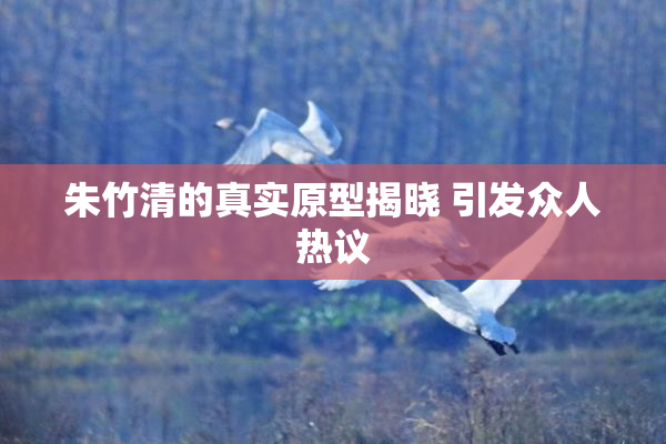 朱竹清的真实原型揭晓 引发众人热议