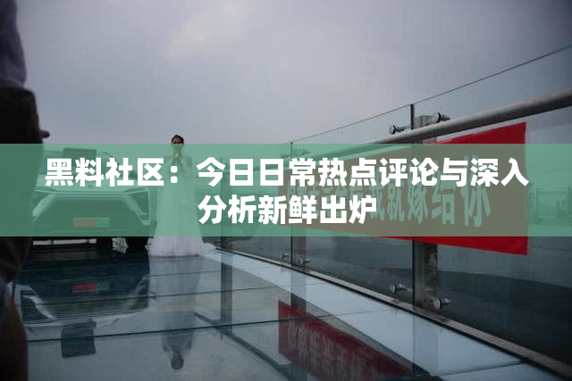黑料社区：今日日常热点评论与深入分析新鲜出炉