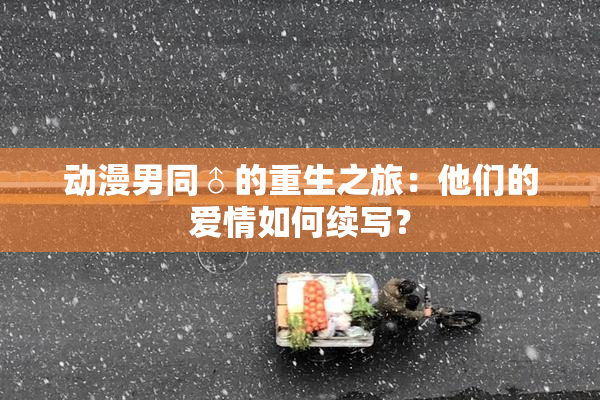 动漫男同♂的重生之旅：他们的爱情如何续写？