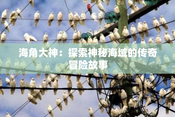 海角大神：探索神秘海域的传奇冒险故事