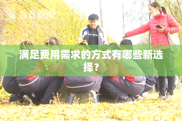 满足费用需求的方式有哪些新选择？