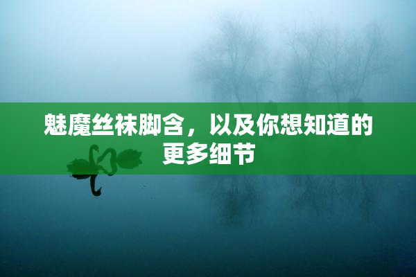 魅魔丝袜脚含，以及你想知道的更多细节