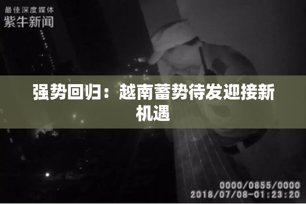 强势回归：越南蓄势待发迎接新机遇