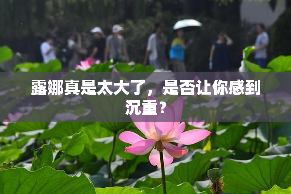 露娜真是太大了，是否让你感到沉重？