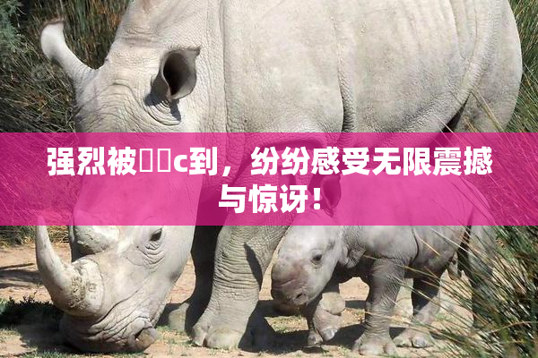 强烈被❌‌c到，纷纷感受无限震撼与惊讶！