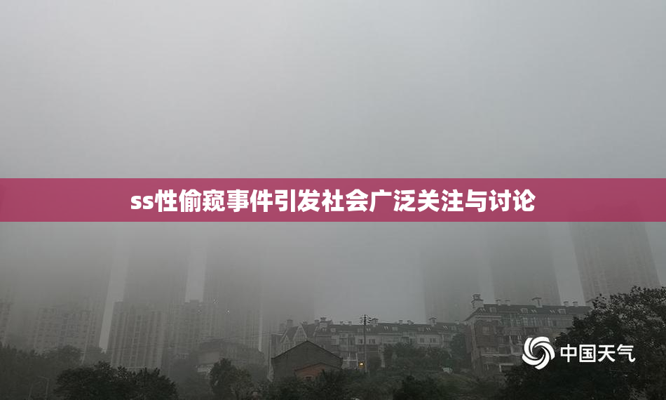 ss性偷窥事件引发社会广泛关注与讨论