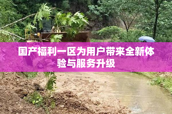 国产福利一区为用户带来全新体验与服务升级