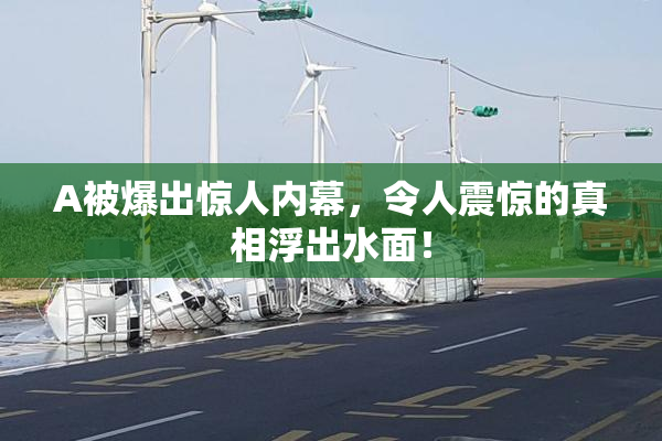 A被爆出惊人内幕，令人震惊的真相浮出水面！