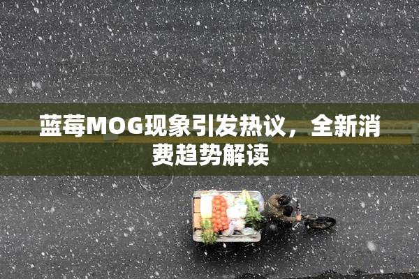 蓝莓MOG现象引发热议，全新消费趋势解读