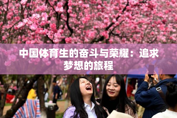 中国体育生的奋斗与荣耀：追求梦想的旅程