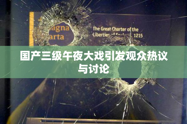 国产三级午夜大戏引发观众热议与讨论