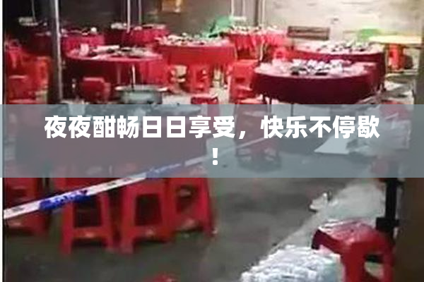 夜夜酣畅日日享受，快乐不停歇！