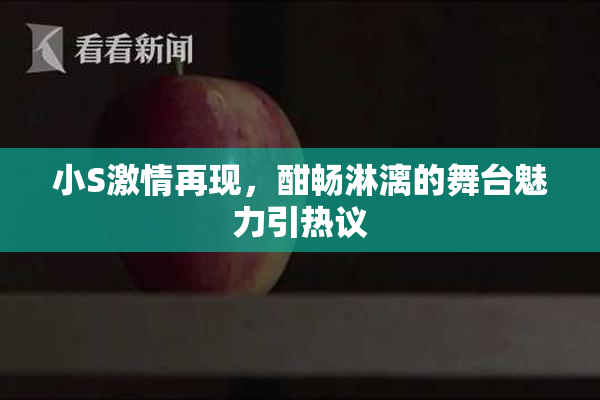 小S激情再现，酣畅淋漓的舞台魅力引热议