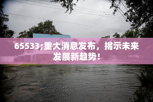 65533;重大消息发布，揭示未来发展新趋势！