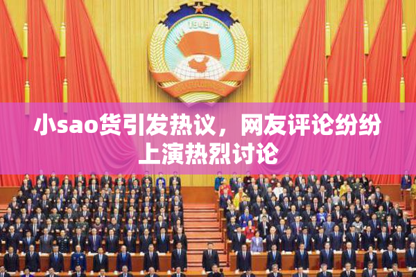 小sao货引发热议，网友评论纷纷上演热烈讨论